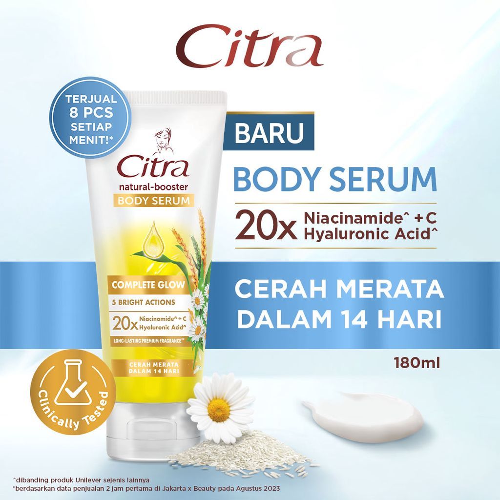 Jual CITRA Body Serum Comlite Glow Protect Glow Spf20 180ml | Shopee ...