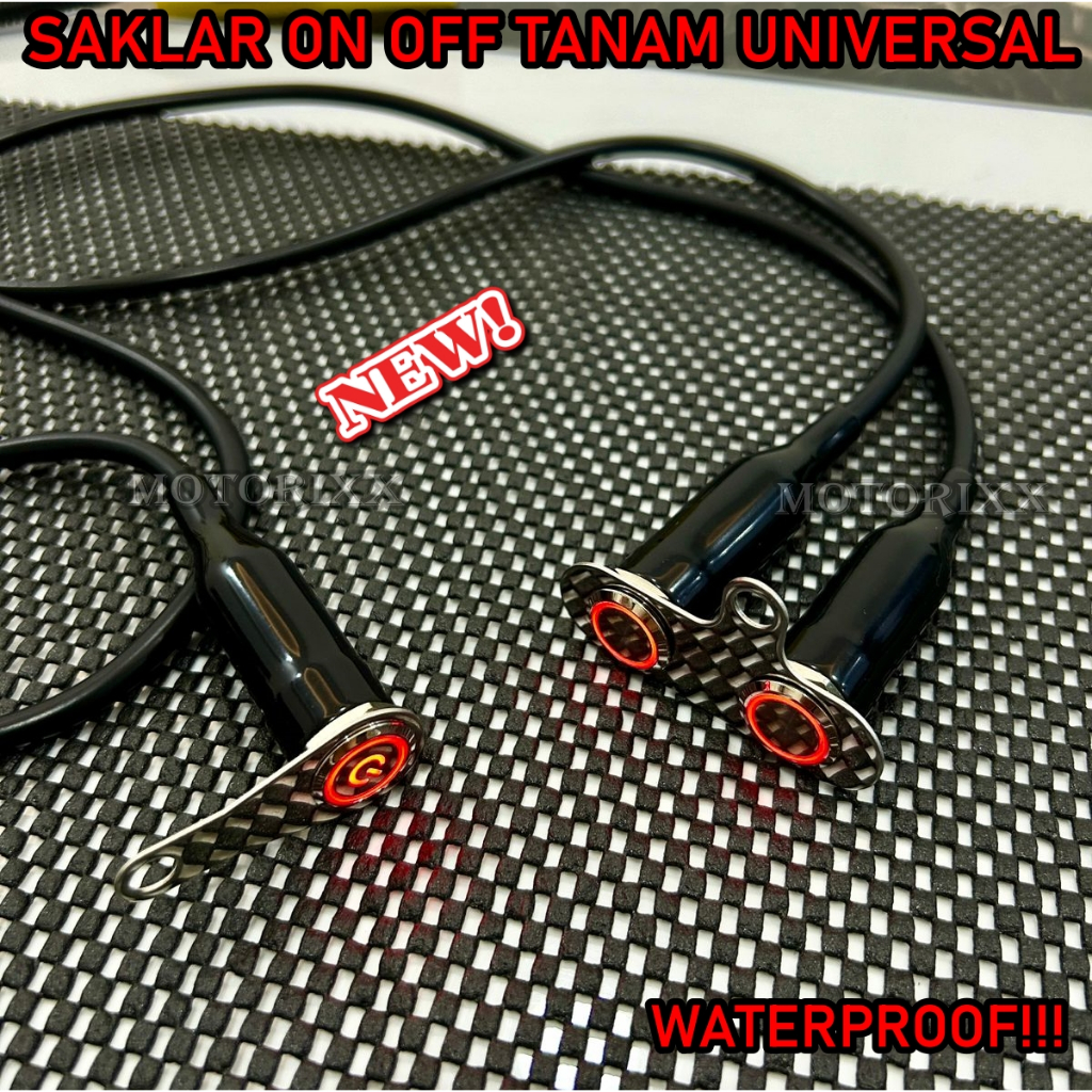 Jual SAKLAR ON OFF SWITCH LED MODEL TANAM WATERPROOF BAHAN STAINLESS ...