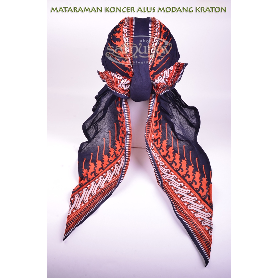 Jual Blangkon Mataram Koncer Murah Motif Modang Kraton | Shopee Indonesia