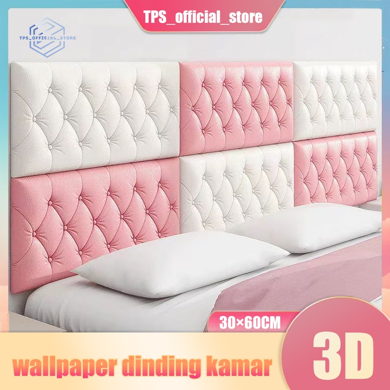 Wallpaper Foam 3D/ Sticker Dinding(30x60CM) / Headboard Bed / Home Decor / Wall 