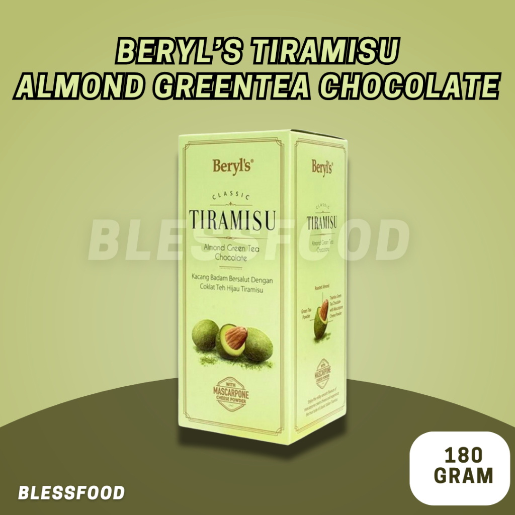 Jual Beryl's Classic Tiramisu Almond Green Tea Chocolate [ Expired 2025 ...