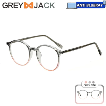 Grey Jack Kacamata Antiradiasi Blueray TR90 Oval Series Ringan Fashionable Bisa Minus Wanita