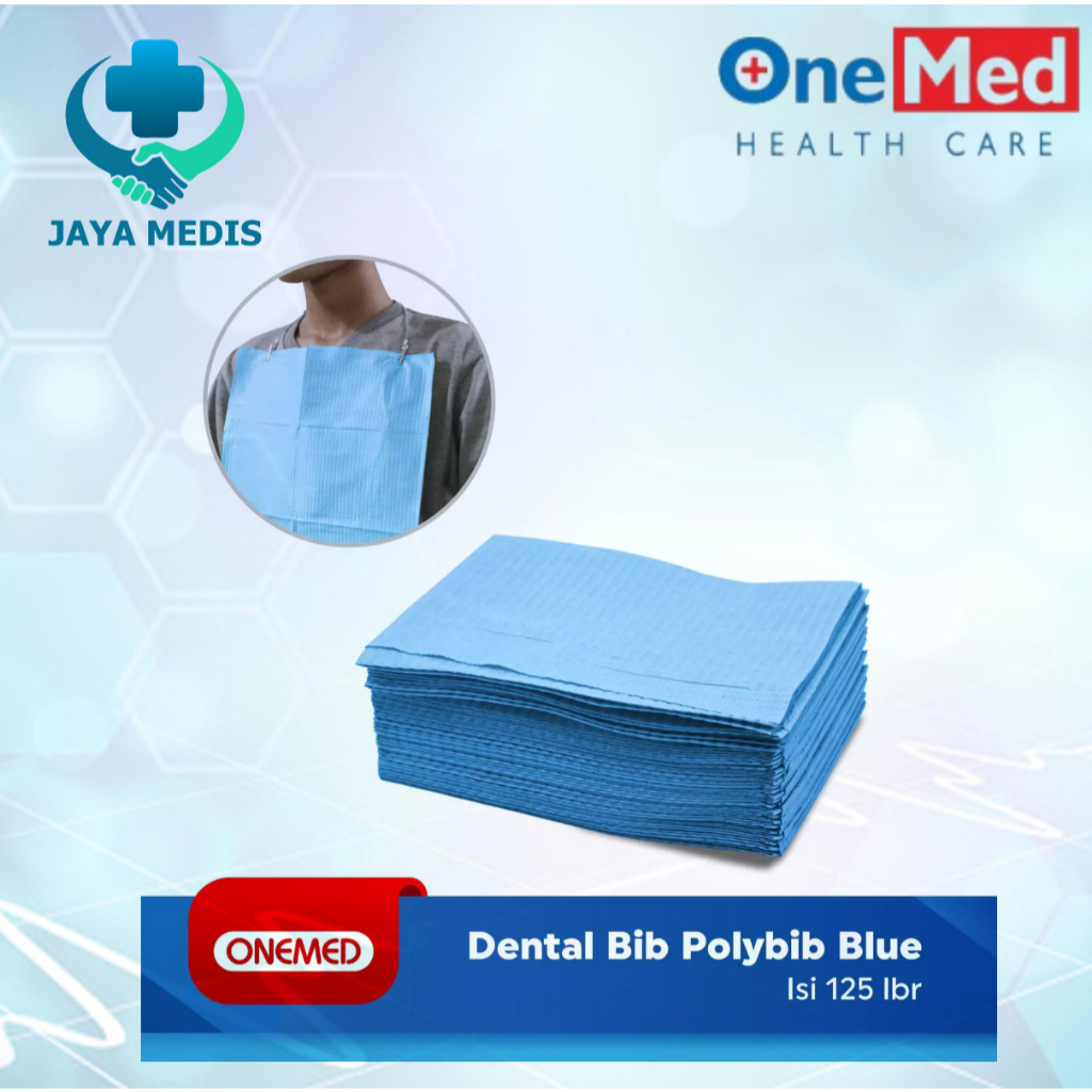 Jual Dental bib/Polybib Onemed Pak isi 125Pcs | Shopee Indonesia