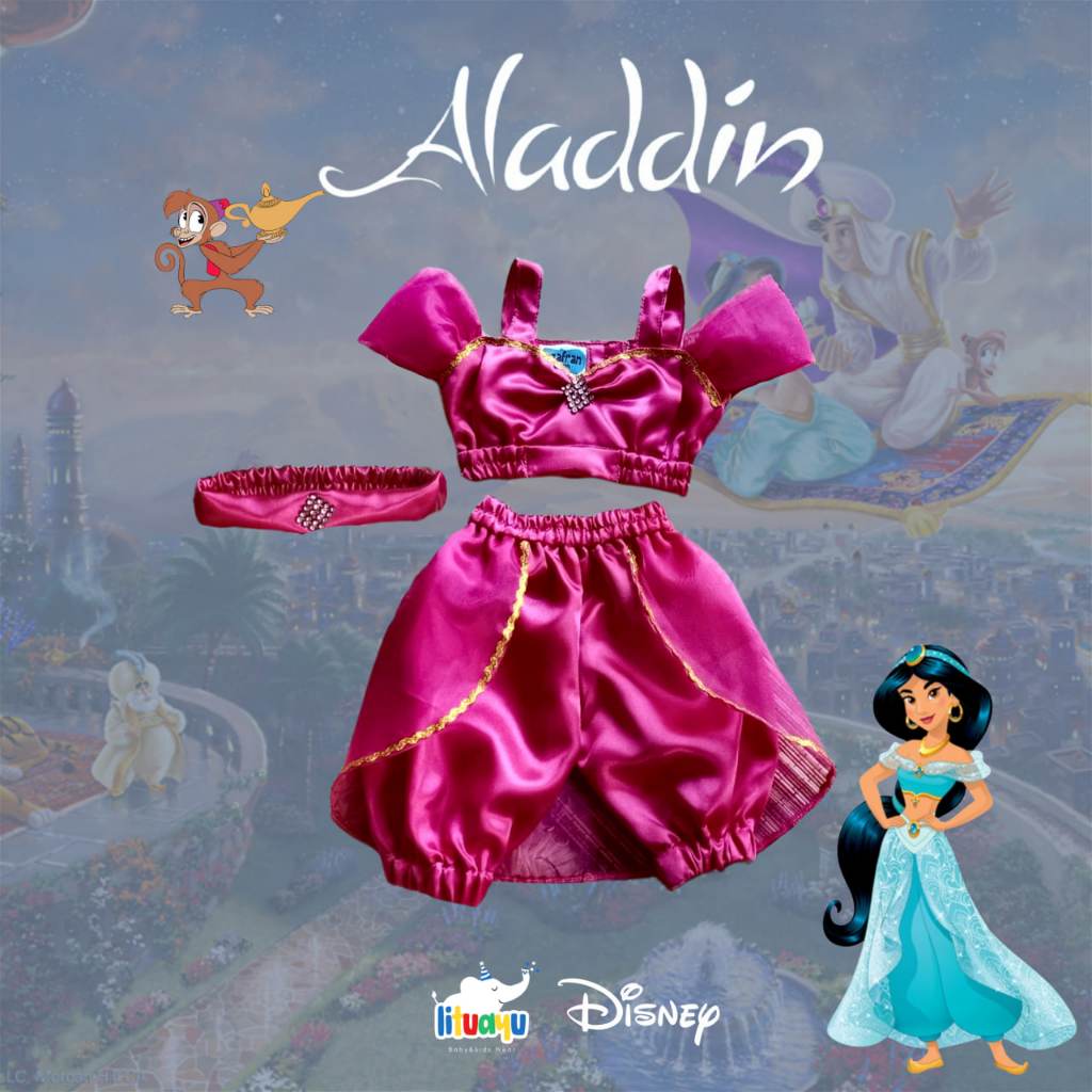 Aladdin Princess Jasmine Red Dress Kostum Princess Jasmine Anak