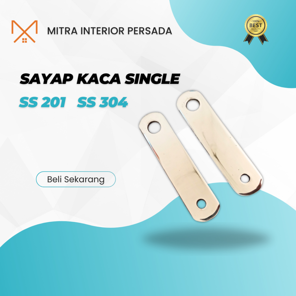 Jual Sayap kaca single spider penjepit kaca Ss 304 201 tiang railing ...