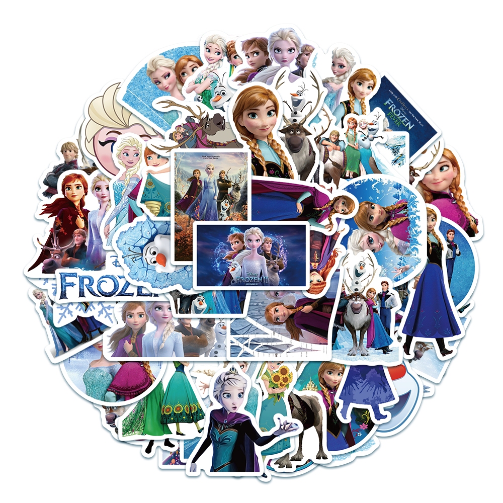 Jual Hot Frozen Princess Stiker Kartun Putri Elsa Stiker Anti Air ...