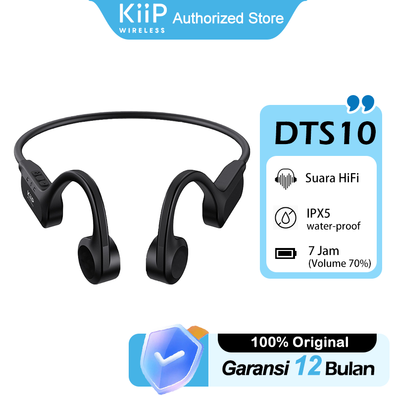 Jual KiiP Wireless DTS10 Bone Conduction Earphone Headset Bluetooth ...