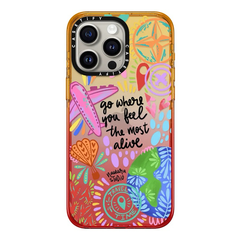 CASETIFY wind and sea iphone13pro PEACH（WIND AND SEA