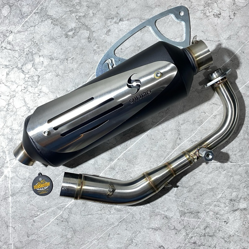 Jual Shijiro Standar Racing Exhaust / Knalpot Fullsystem Vespa GTS GT ...