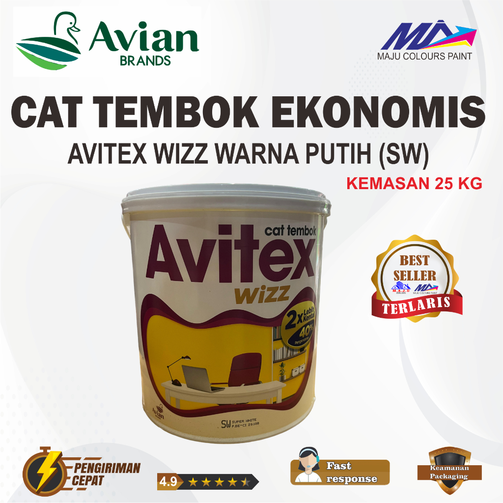 Jual Cat Tembok Avitex Wizz 25 Kg | Shopee Indonesia