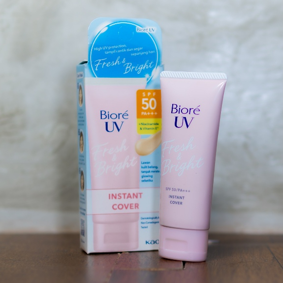 Jual BIORE UV INSTANT COVER SPF 50+ PA+++ | PRELOVED SKINCARE & MAKEUP
