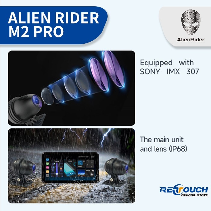 Jual Alien Rider M2 PRO Motorcycle Radar System - Dash Cam Motor ...