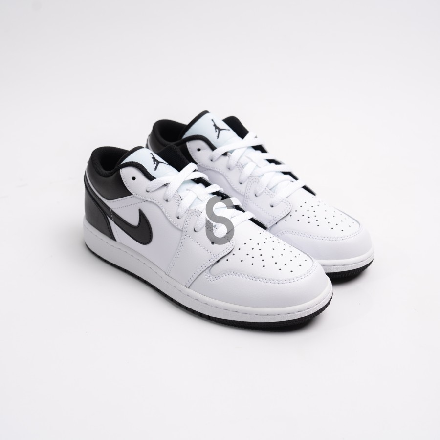 Jual JORDAN 1 Low White Black GS ( 100% Authentic ) | Shopee Indonesia