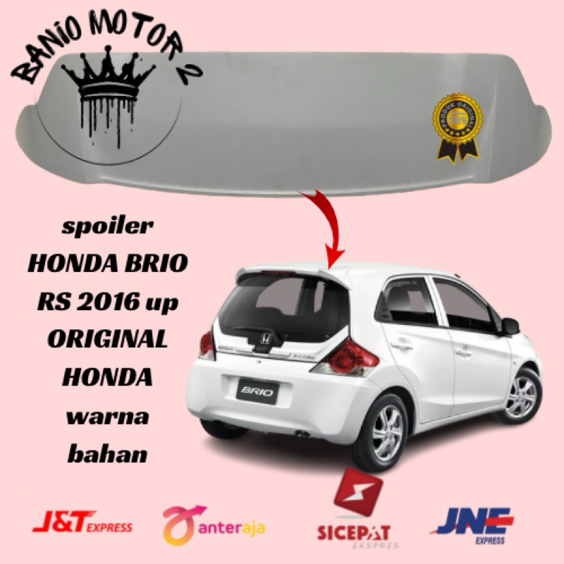 Jual spoiler HONDA BRIO RS 2016 up ORIGINAL HONDA warna bahan | Shopee ...