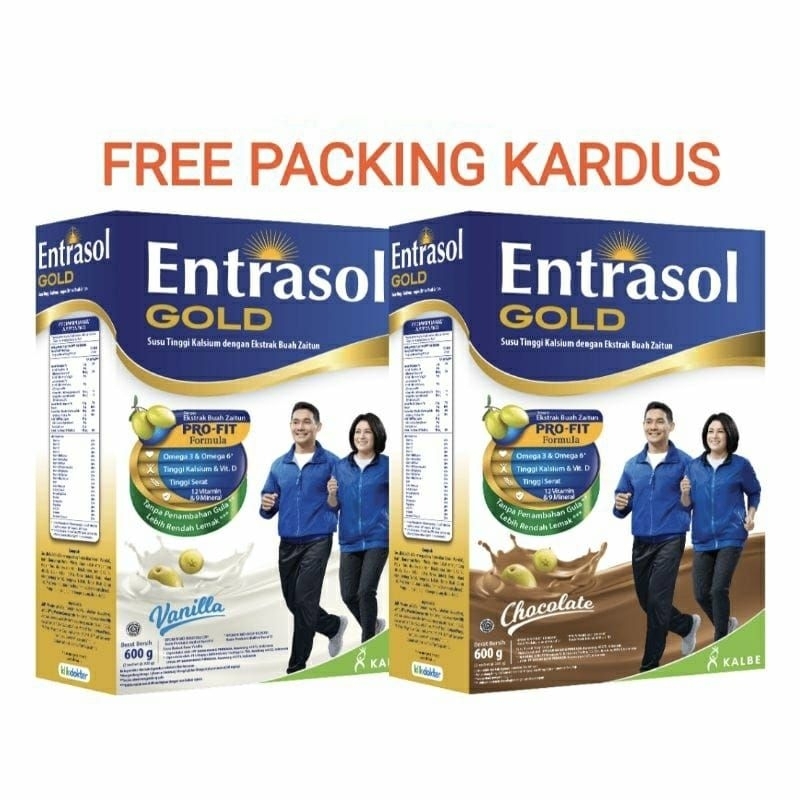 Jual ENTRASOL GOLD VANILA DAN COKLAT 580gr | Shopee Indonesia