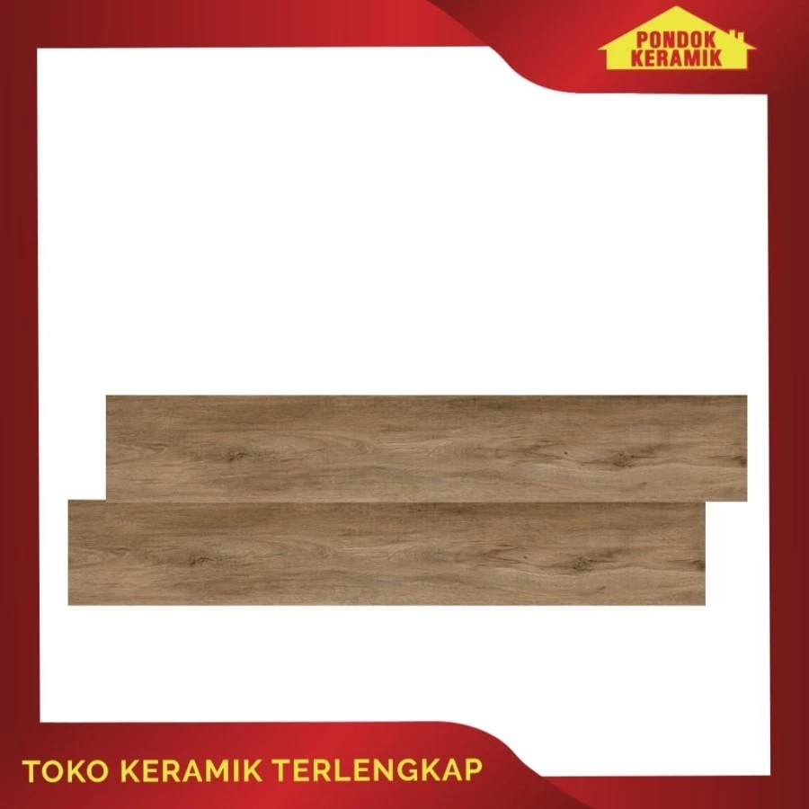 Vinyl Lantai 3mm Motif Kayu Alvera Sunset Beige