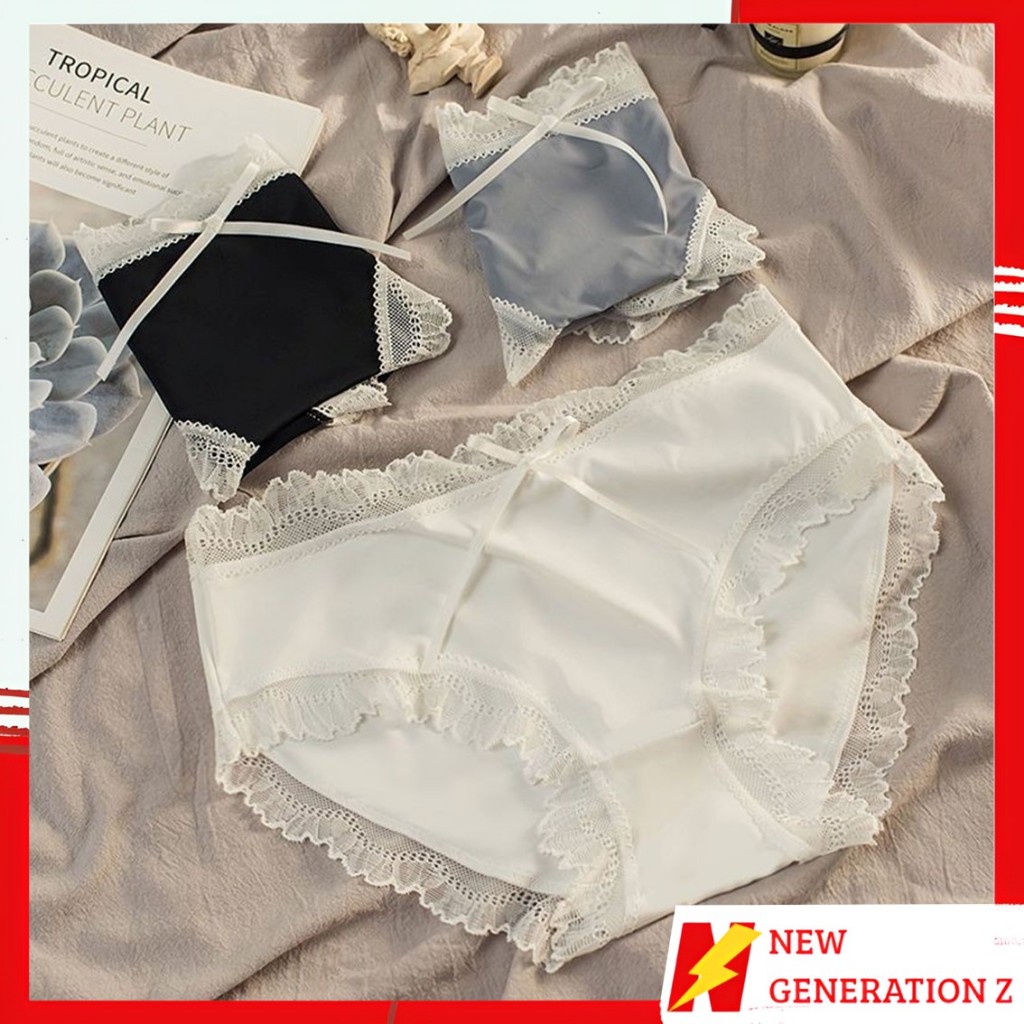 Jual NGZ Celana Dalam Wanita 6956 Wanita Pita Seamless Adem Renda Kolor ...