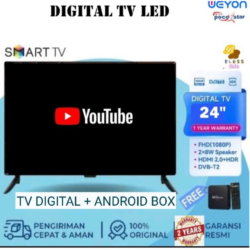 Jual FLASH SALE!! SMART TV DIGITAL 19/21/22/24/25/32 INCH, TV DIGITAL