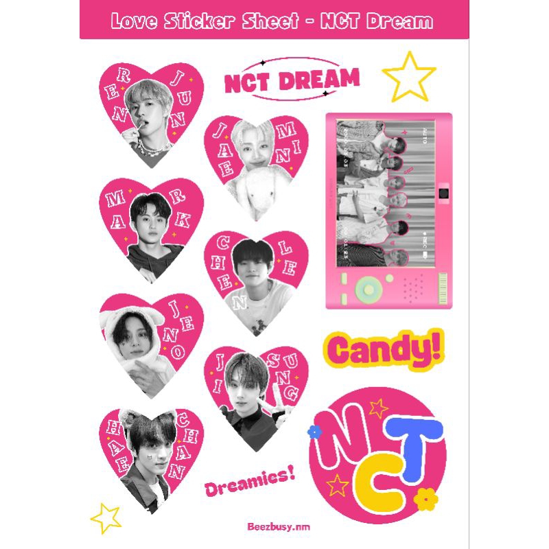Jual LOVE STICKER SHEET KPOP - NCT DREAM (FANMADE) | Shopee Indonesia