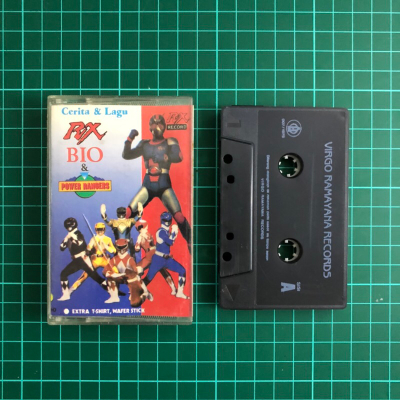 Jual Kaset pita cerita & lagu RX BIO & Power Rangers kaset anak jadul ...