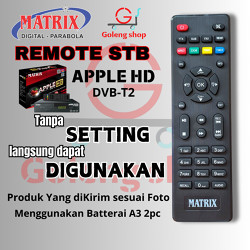 Remot Remote Set Top Box STB MATRIX Apple Merah DVB T2