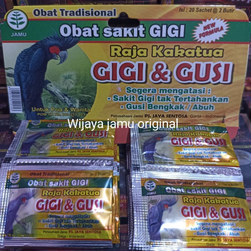 Jual RAJA KAKATUA ORIGINAL KAPLET/PIL SAKIT GIGI DAN GUSI | Shopee ...