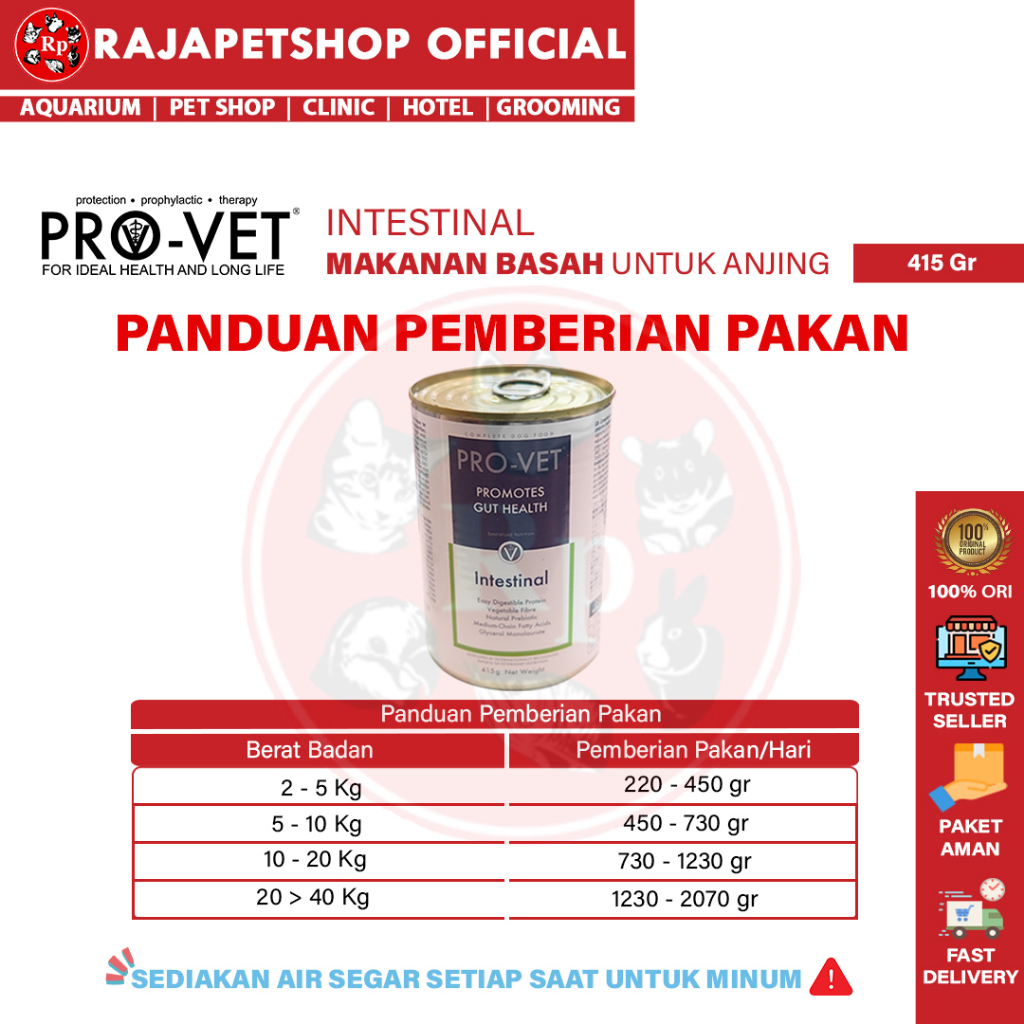 Jual PROVET DOG CANNED INTESTINAL MAKANAN BASAH UNTUK ANJING GANGGUAN ...