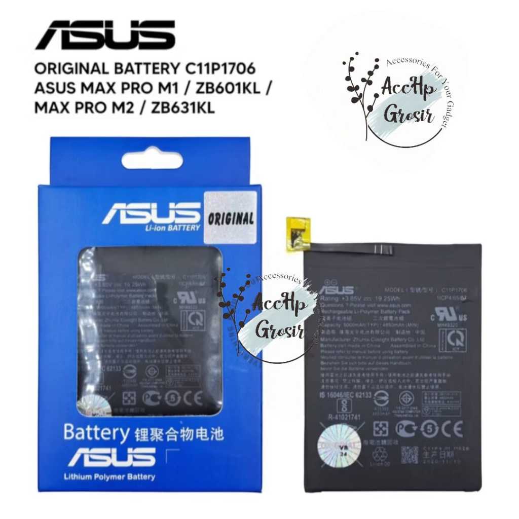 BATRE BATERAI ASUS ZENFONE MAX PRO M1 ASUS ZENFONE MAX PRO M2 BATERAI  C11P1706 ORIGINAL