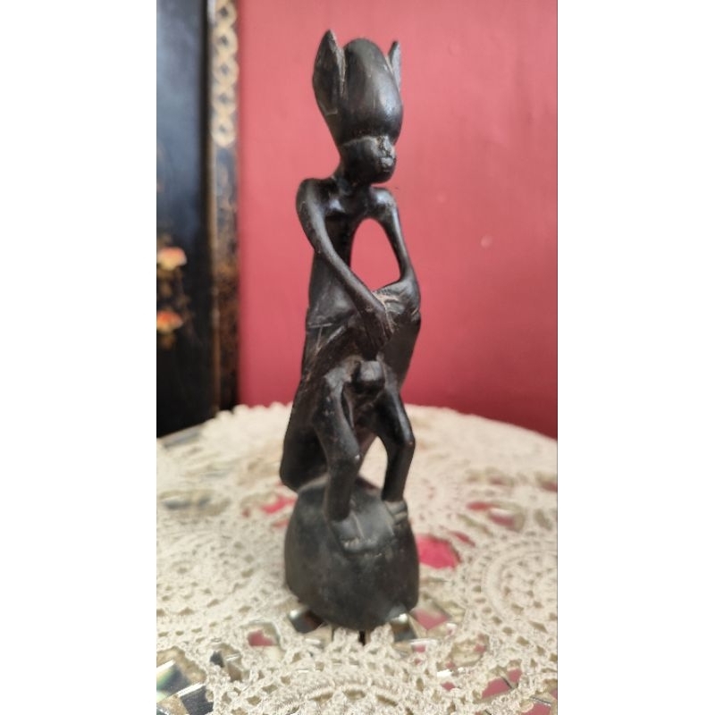 Jual Patung Dayak unik primitif kayu tua Tinggi:20cm | Shopee Indonesia