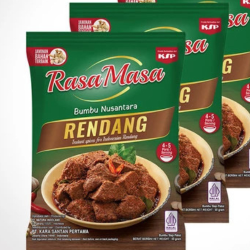 Jual (2 pcs) RASAMASA Bumbu RENDANG Instant Kemasan Baru Gold | Shopee ...