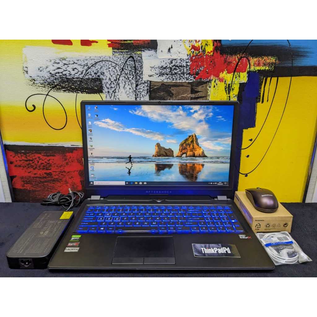 Jual Laptop Gaming Aftershock P9XXEN Core i7 8750H RTX 2070 RGB