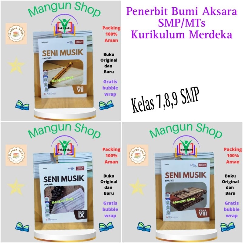 Jual Buku Seni Musik Kelas 7,8,9 SMP Kurikulum Merdeka Bumi Aksara ...