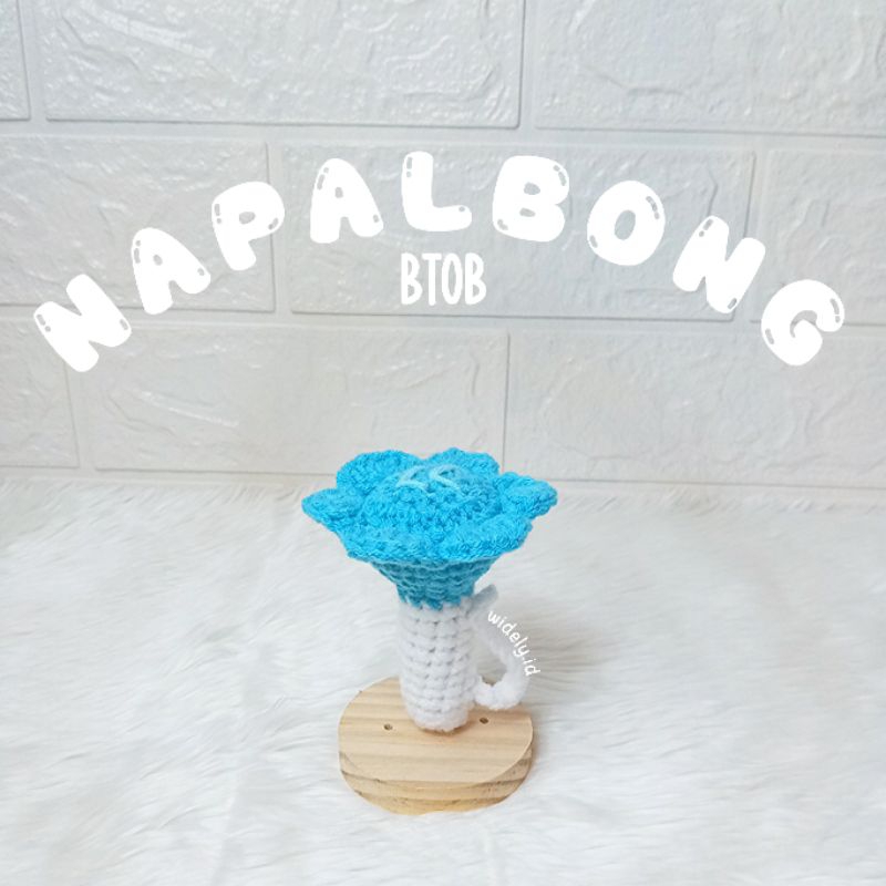 Jual AMIGURUMI/BONEKA RAJUT MINI NAPALBONG BTOB LIGHTSTICK CROCHET ...