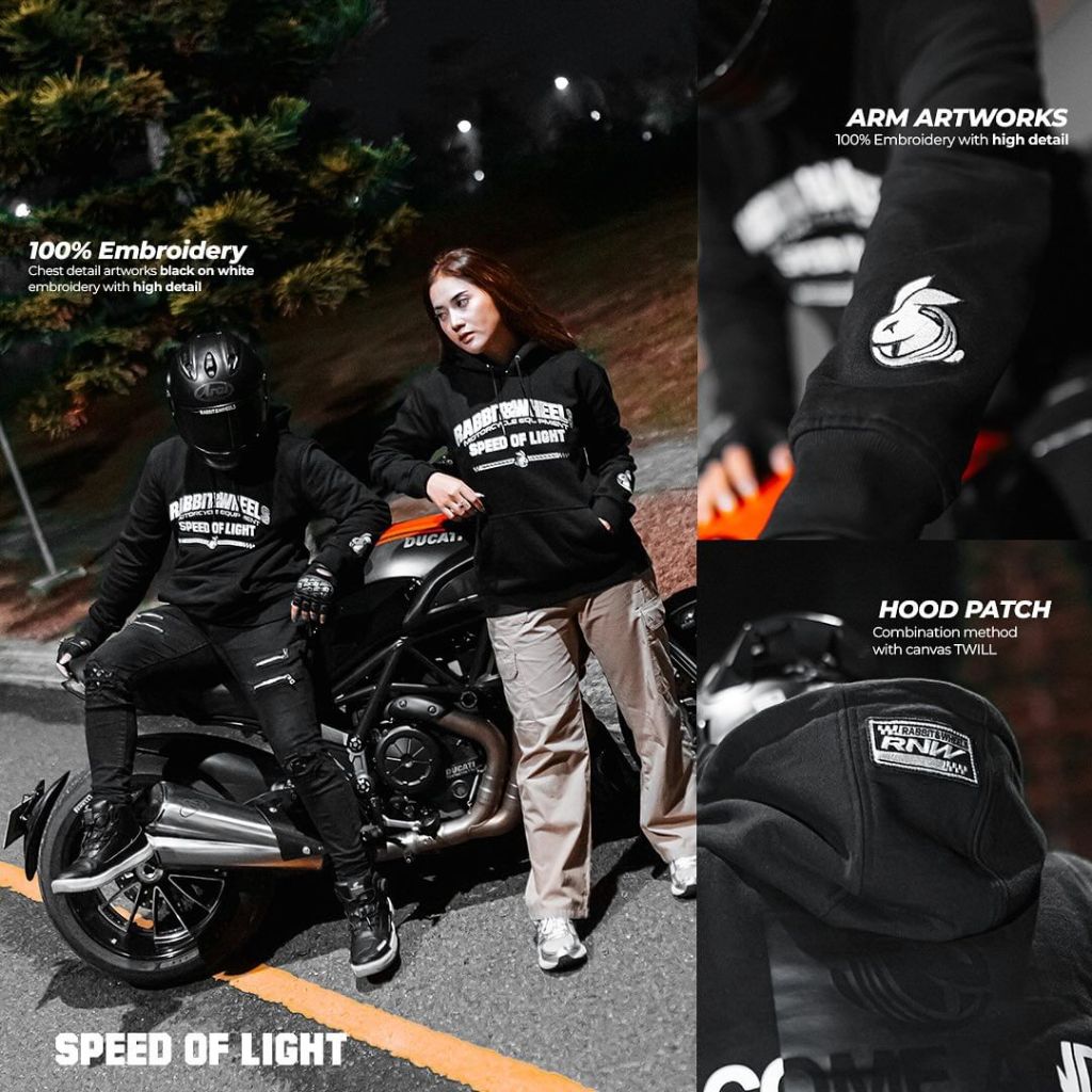 Jual RABBIT AND WHEELS Midnight 2025 / HOODIE CASUAL EQUINOX / RABBIT ...