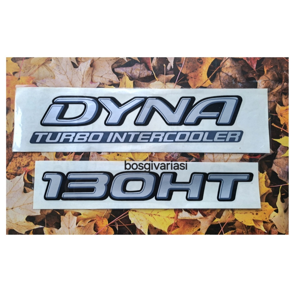Jual Stiker Dyna turbo intercooler 130ht dyna 1set / stiker truk dyna ...