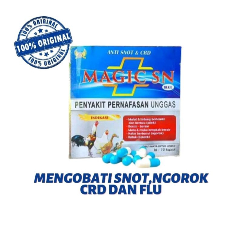 Jual MAGIC SN BIRU ANTI SNOT CDR SASANA NGAPAK OBAT AYAM BURUNG ANTI ...