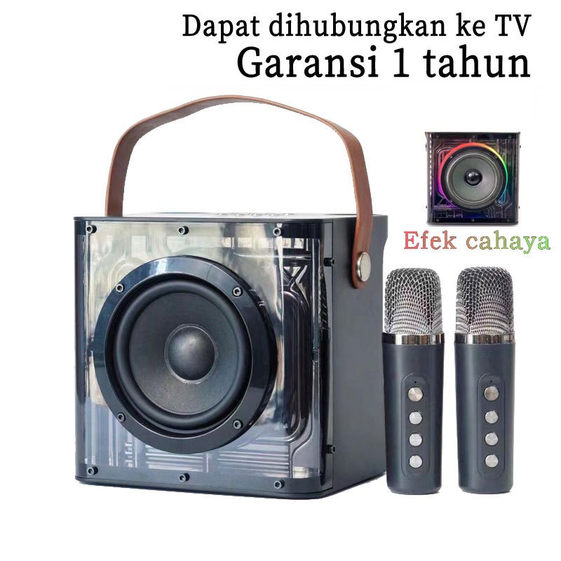 Jual karaoke speaker bluetooth ori portable wireless 2 mic (Produk ...