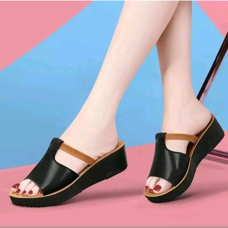 sandal/sandal wanita kekinian/sandal kondangan wanita/sandal wanita/sandal  wanita ibu ibu kekinian
