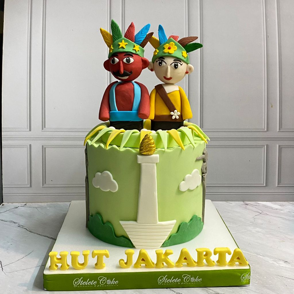 Jual Kue Ulang Tahun/Birthday Cake/Kue Ulang Tahun Tema Ondel-Ondel