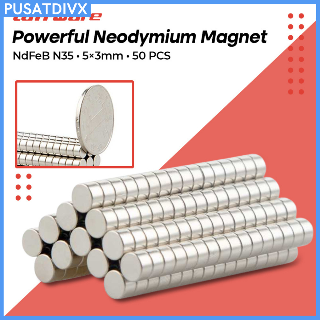 Jual SANJI TAFFWARE POWERFUL NEODYMIUM MAGNET NDFEB N35 50 PCS MAGNET ...