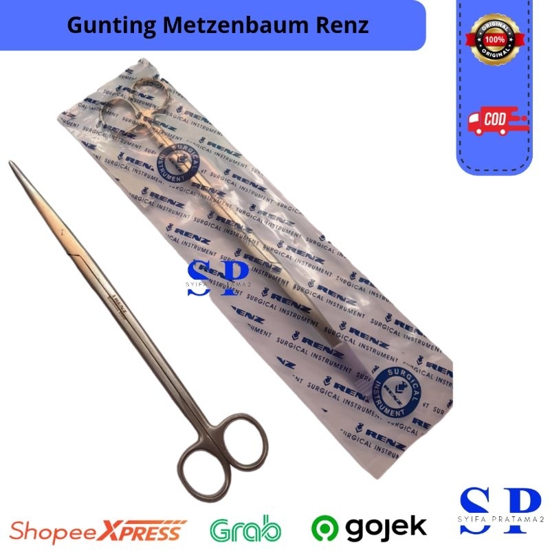 Jual Renz Gunting Metzenbaum 18cm / 20cm / 23cm Lurus / Bengkok Renz ...