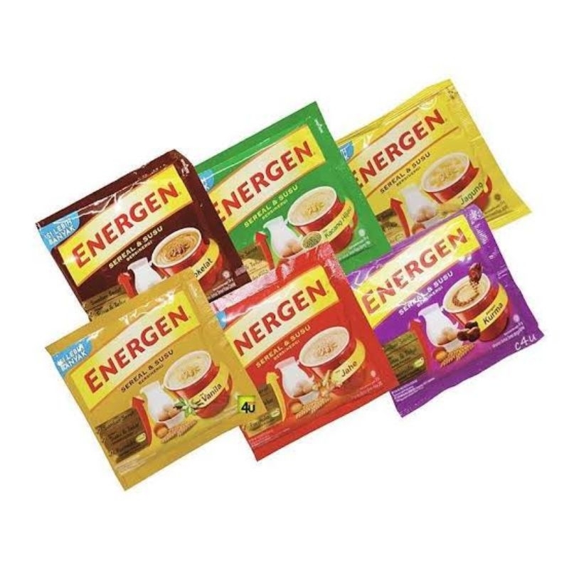 Jual ENERGEN VARIAN RASA (1 RENCENG ISI 10 PCS) | Shopee Indonesia