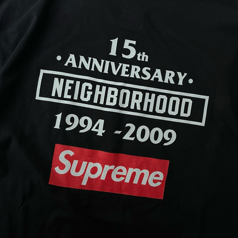 supreme×neighborhood 引き抜い 15周年記念Tシャツ