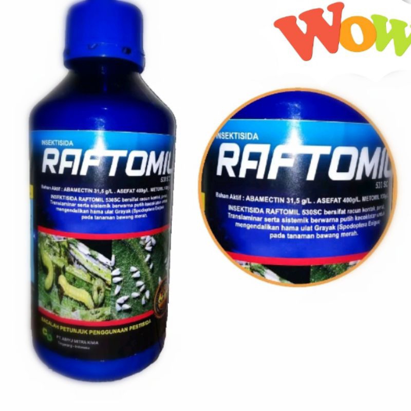 Jual RAFTOMIL 530sc 1Liter INSEKTISIDA ABAMEKTIM ASEFAT METOMIL ...