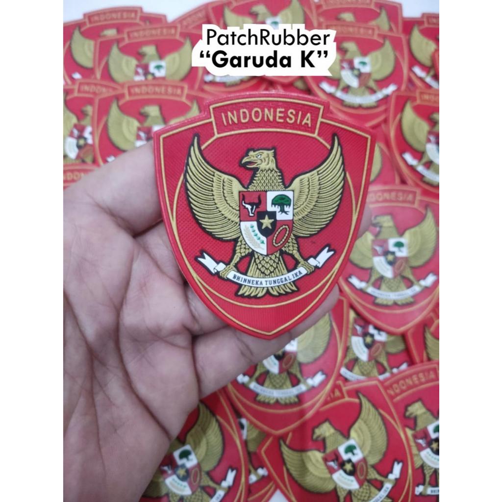 Jual Logo Timnas Indonesia Sepakbola Garuda K Merah Logo Jersey Timnas Baru Patch Rubber Logo