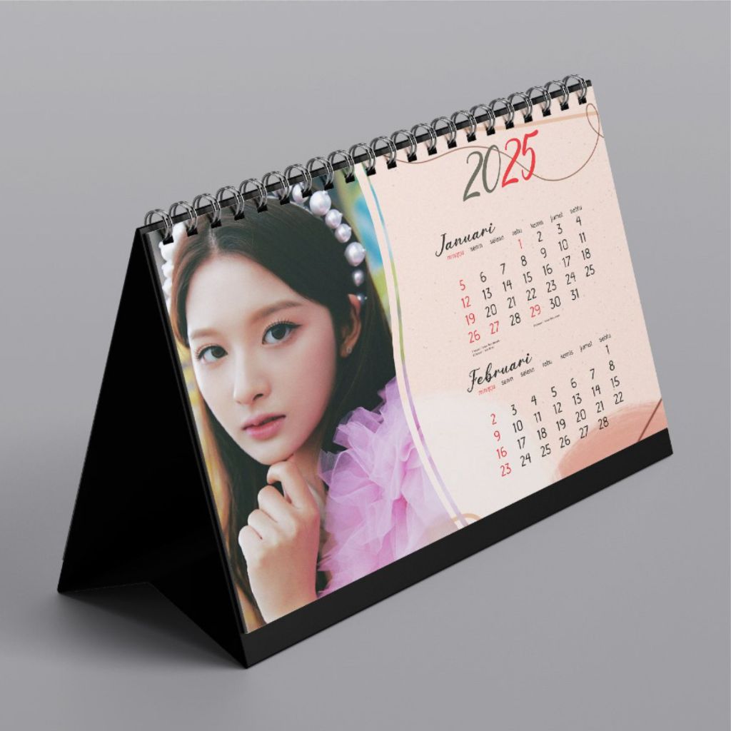 Jual Kalender Duduk, Kalender Meja, Kalender 2025, Kalender Meja Custom