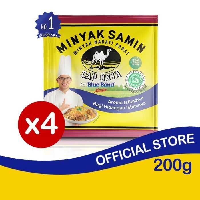 Jual Cap Onta Minyak Samin Cooking Oil Sachet 200gr isi 4 | Shopee ...