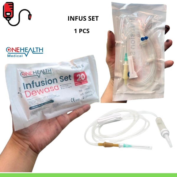 Jual Infus Set Onehealth Lengkap Selang Cairan Infus Medis Adult Dewasa