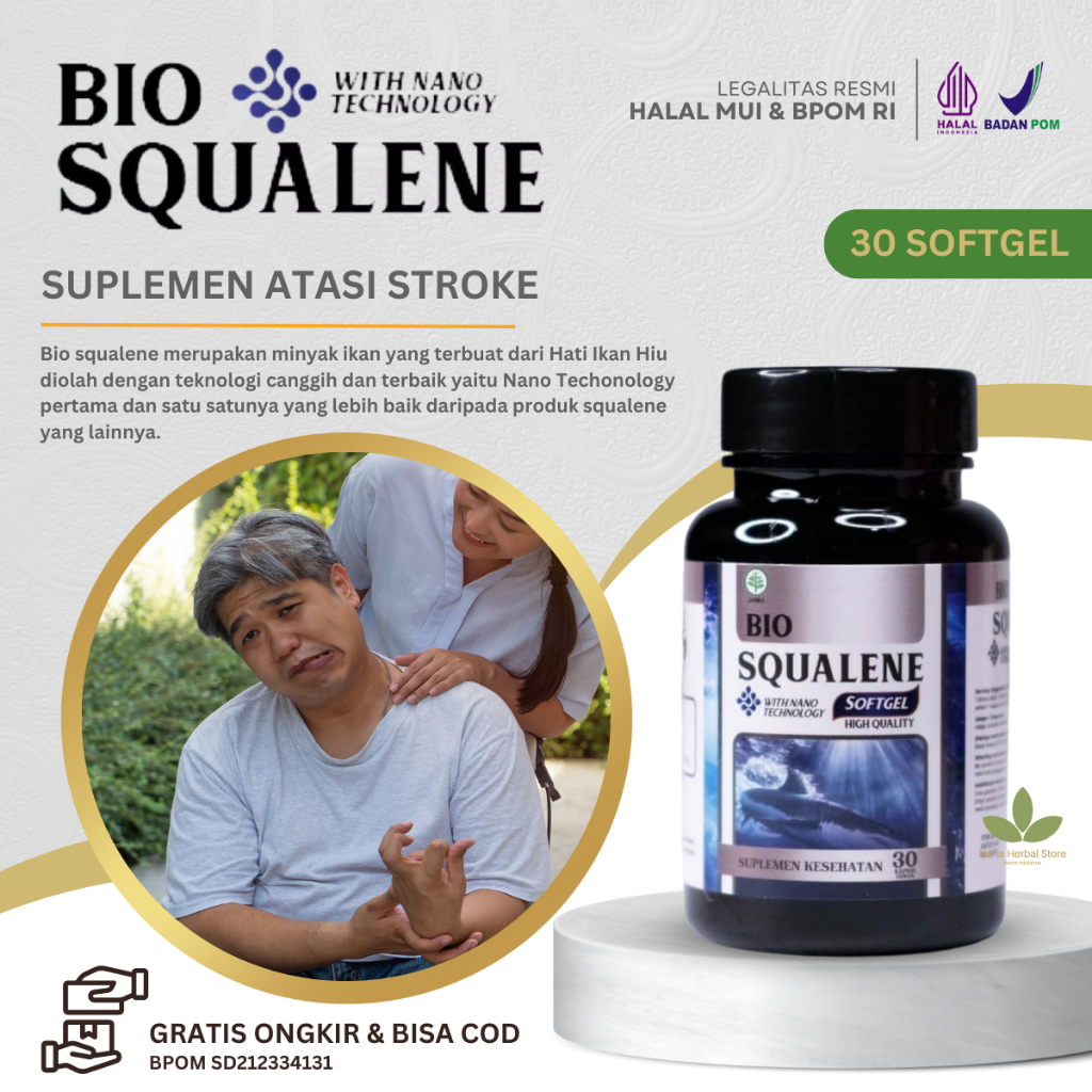 Jual Bio Squalene Obat Stroke Iskemik Atasi Stroke Trombotik Embolik ...