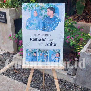 Jual CETAK FOTO PREWEDDING 16Rs JUMBO 40X60CM BINGKAI MDF CUBUCUBU